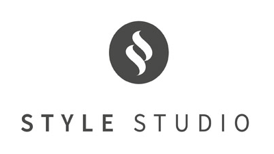 A black and white logo with a stylized "S" inside a dark circle above the words "STYLE STUDIO" in uppercase, modern sans-serif font, reflecting expertise in Made to Measure Blinds and contemporary window solutions.